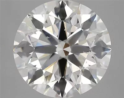 4.01ct H SI2 Rare Carat Ideal Cut Round Diamond