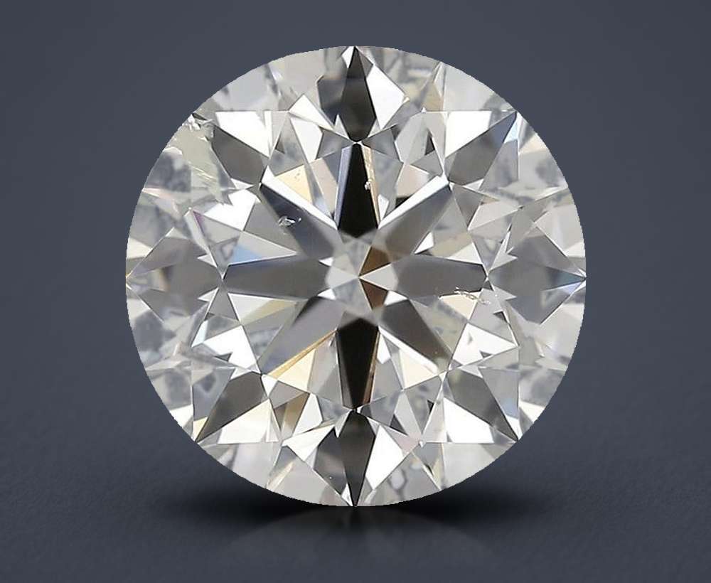4.01ct H SI2 Rare Carat Ideal Cut Round Diamond