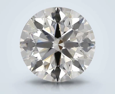 4.01ct H SI2 Rare Carat Ideal Cut Round Diamond