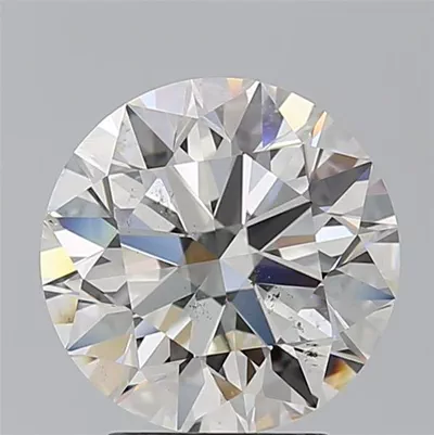 3.51ct J SI2 Rare Carat Ideal Cut Round Diamond