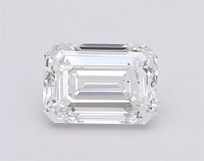 3.07ct D SI1 Rare Carat Ideal Cut Emerald Lab Grown Diamond