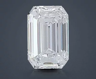 0.51ct F SI1 Very Good Cut Emerald Diamond