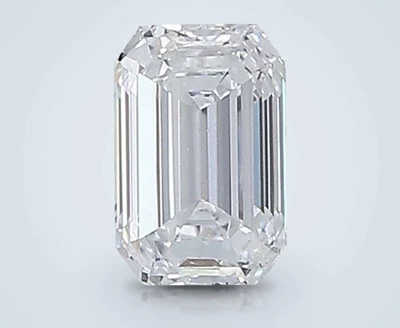 0.51ct F SI1 Very Good Cut Emerald Diamond