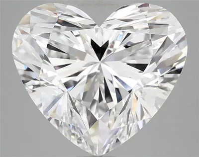 5.09ct E VVS2 Rare Carat Ideal Cut Heart Lab Grown Diamond