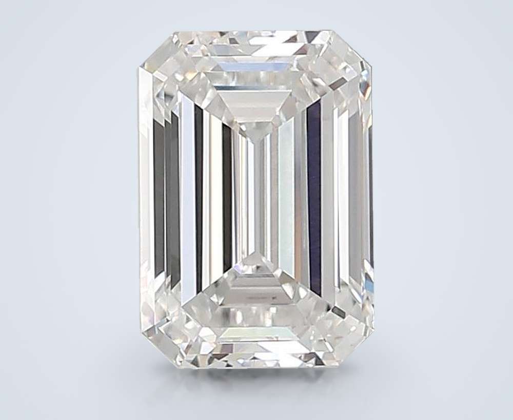 6.08ct E VVS2 Rare Carat Ideal Cut Emerald Lab Grown Diamond