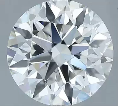 3.15ct H VS2 Rare Carat Ideal Cut Round Diamond