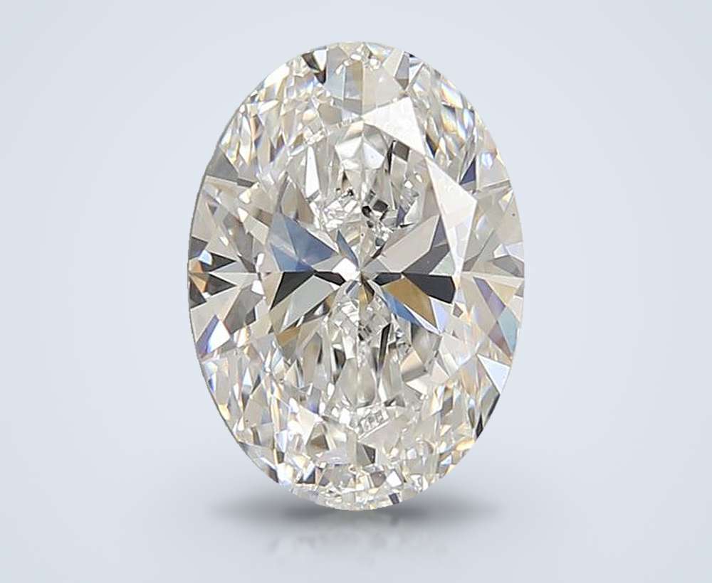 3.02ct E VS1 Rare Carat Ideal Cut Oval Lab Grown Diamond