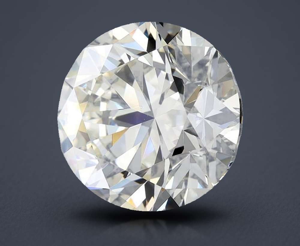 3.00ct J VS1 Rare Carat Ideal Cut Round Diamond