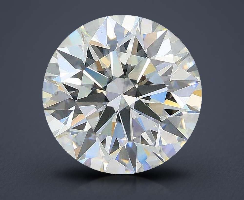 3.03ct E VS2 Rare Carat Ideal Cut Round Lab Grown Diamond