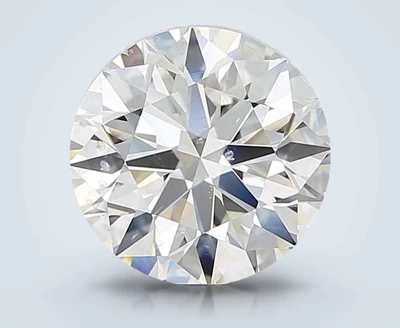 3.50ct I SI2 Rare Carat Ideal Cut Round Diamond