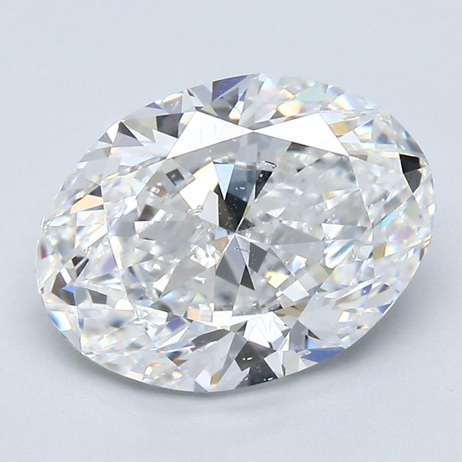 3.31ct E SI1 Rare Carat Ideal Cut Oval Diamond