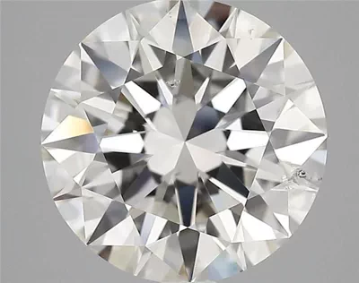 3.07ct J SI2 Rare Carat Ideal Cut Round Diamond