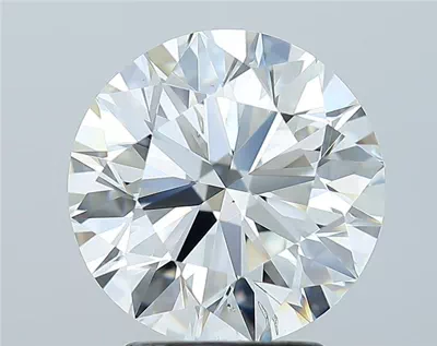 3.01ct G SI2 Rare Carat Ideal Cut Round Diamond
