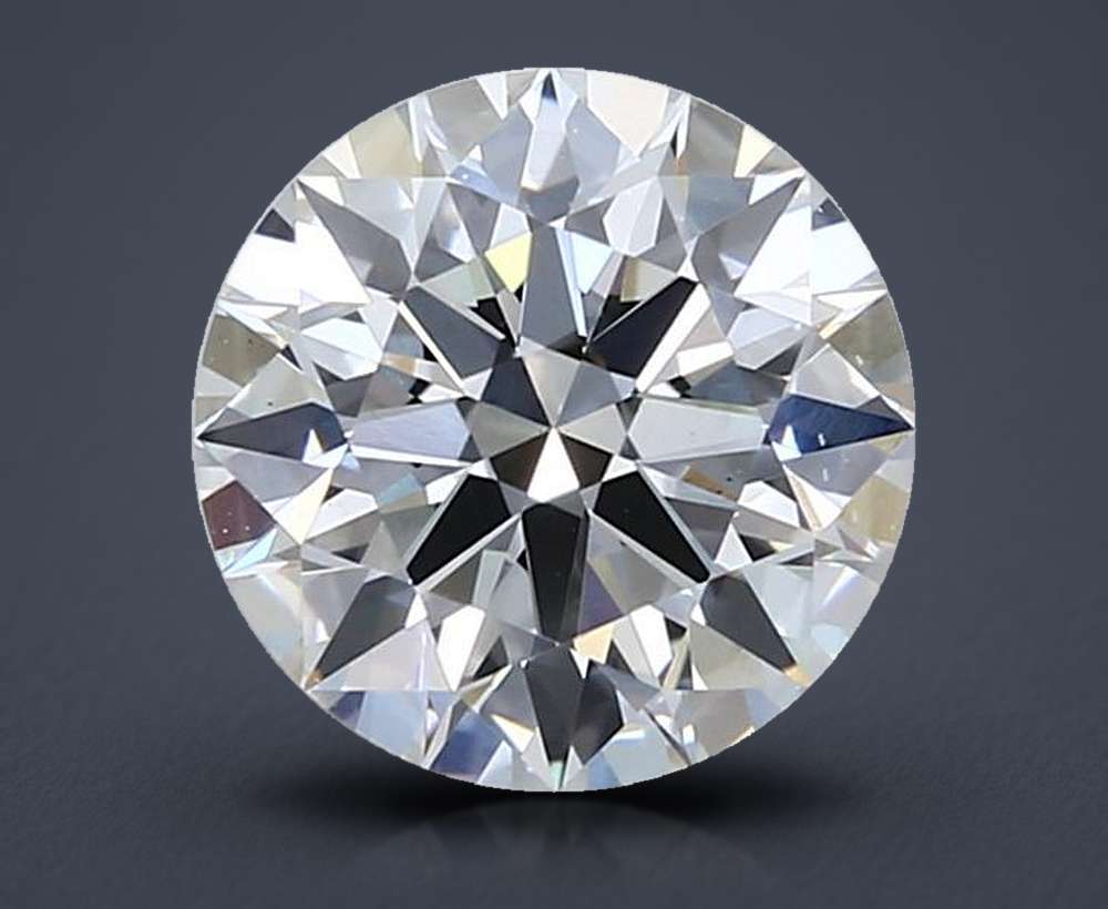 2.02ct F VS1 Rare Carat Ideal Cut Round Lab Grown Diamond