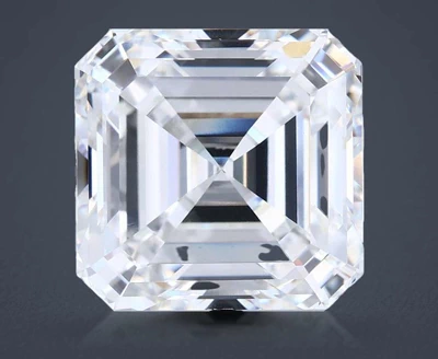 10.12ct F VVS2 Rare Carat Ideal Cut Asscher Lab Grown Diamond