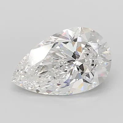 6.05ct E VVS2 Rare Carat Ideal Cut Pear Lab Grown Diamond