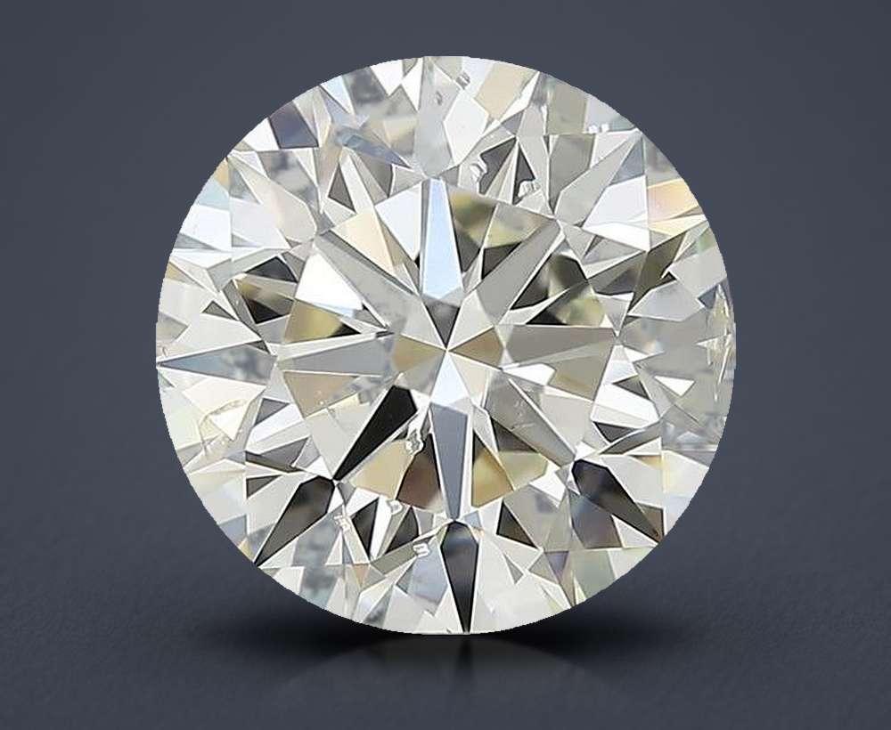 3.50ct K SI2 Rare Carat Ideal Cut Round Diamond