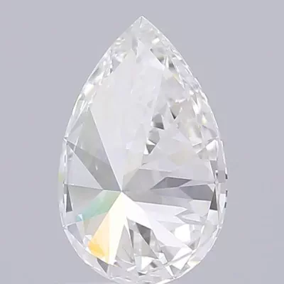 1.23ct D VVS2 Rare Carat Ideal Cut Pear Lab Grown Diamond