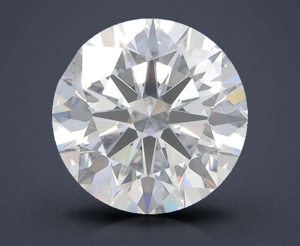 3.43ct D VVS2 Rare Carat Ideal Cut Round Lab Grown Diamond