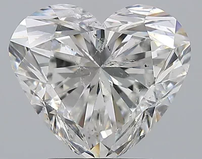 3.00ct H SI2 Rare Carat Ideal Cut Heart Diamond