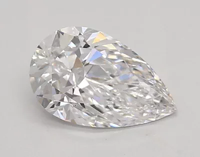 0.86ct D VVS2 Rare Carat Ideal Cut Pear Lab Grown Diamond