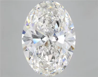 21.46ct F VS1 Rare Carat Ideal Cut Oval Lab Grown Diamond