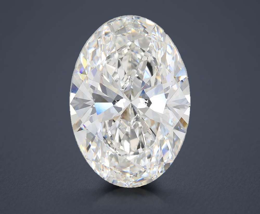 21.46ct F VS1 Rare Carat Ideal Cut Oval Lab Grown Diamond