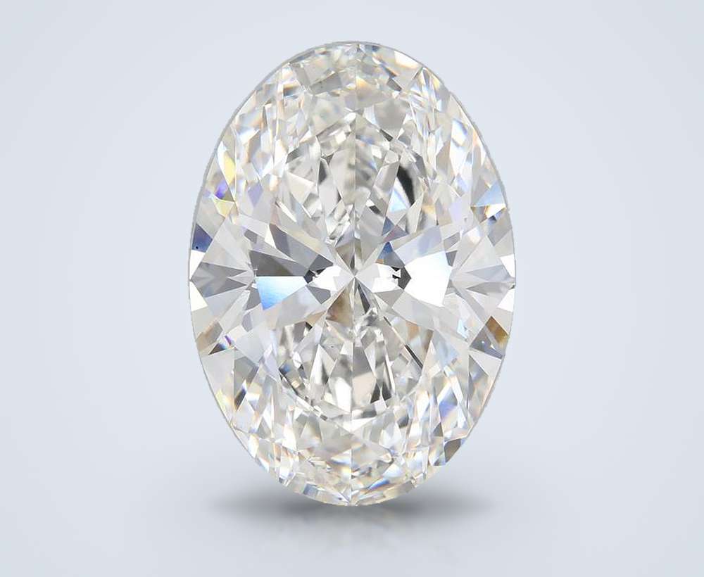 21.46ct F VS1 Rare Carat Ideal Cut Oval Lab Grown Diamond