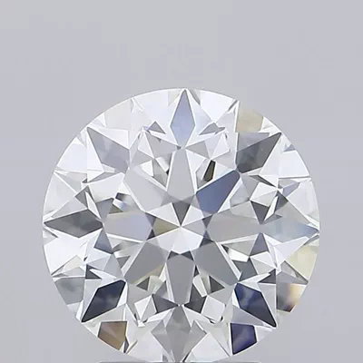 3.10ct E VVS2 Rare Carat Ideal Cut Round Diamond