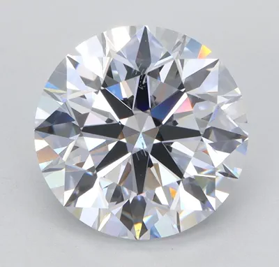 3.09ct E VS2 Rare Carat Ideal Cut Round Lab Grown Diamond