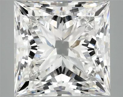 8.13ct F VVS2 Rare Carat Ideal Cut Princess Lab Grown Diamond