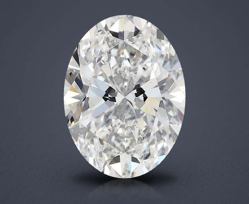 1.58ct E VS2 Rare Carat Ideal Cut Oval Lab Grown Diamond