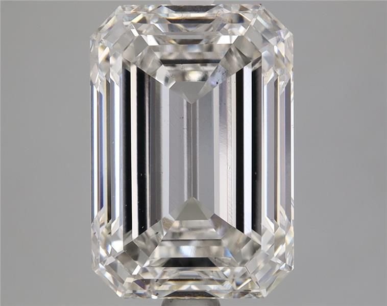 5.06ct H VS2 Rare Carat Ideal Cut Emerald Lab Grown Diamond