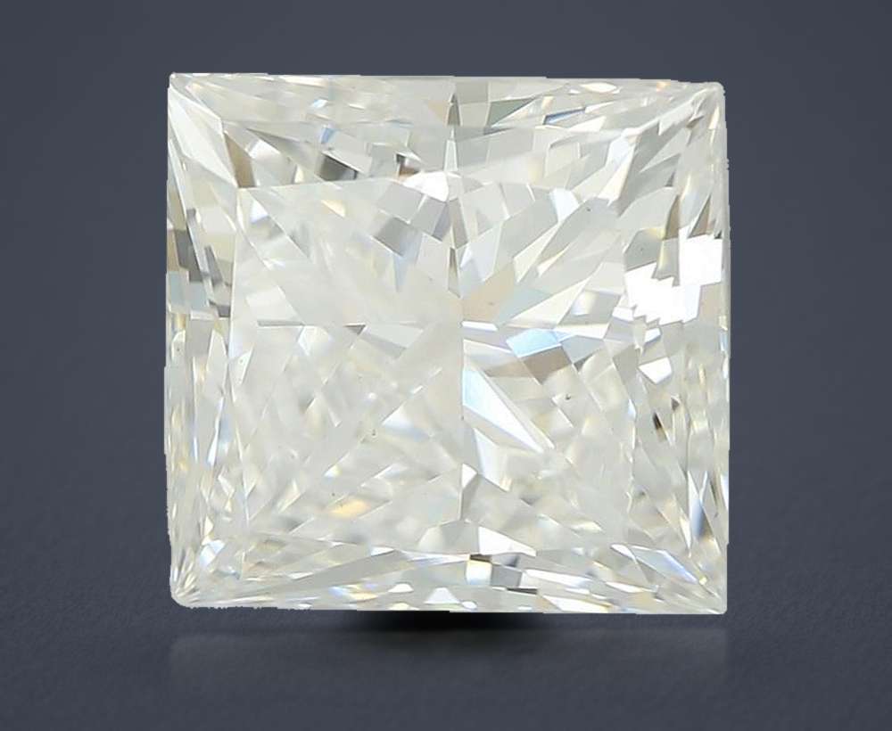3.05ct E VS1 Rare Carat Ideal Cut Princess Lab Grown Diamond