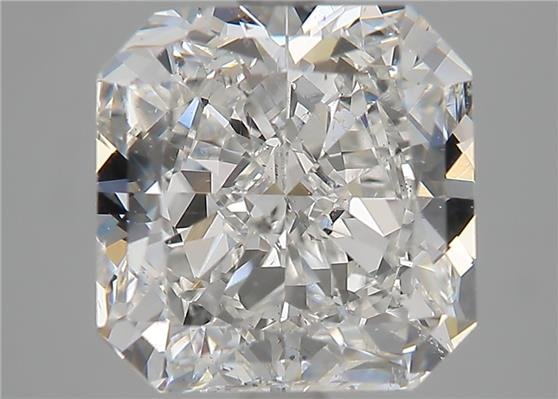 4.01ct F SI1 Very Good Cut Radiant Diamond