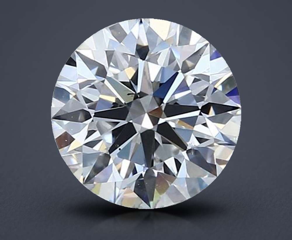 2.00ct D VS2 Rare Carat Ideal Cut Round Diamond