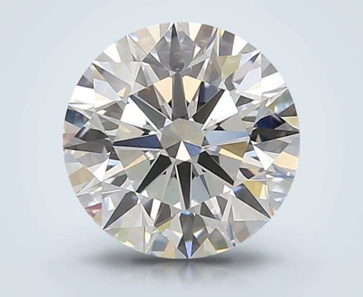 3.08ct E VVS2 Rare Carat Ideal Cut Round Lab Grown Diamond