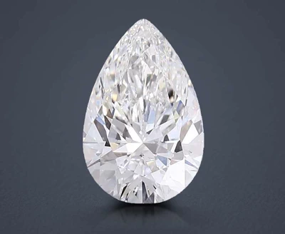 7.07ct F VS1 Rare Carat Ideal Cut Pear Lab Grown Diamond