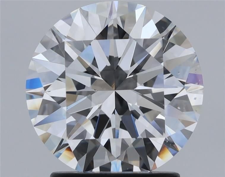 2.02ct D VS2 Rare Carat Ideal Cut Round Diamond