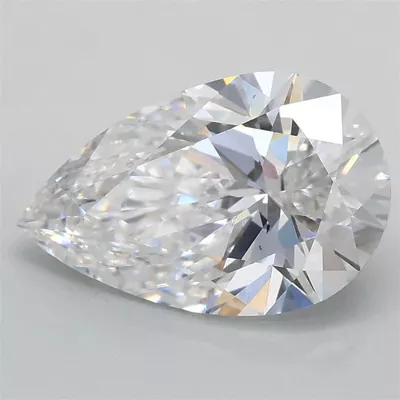 2.07ct D VS1 Rare Carat Ideal Cut Pear Lab Grown Diamond