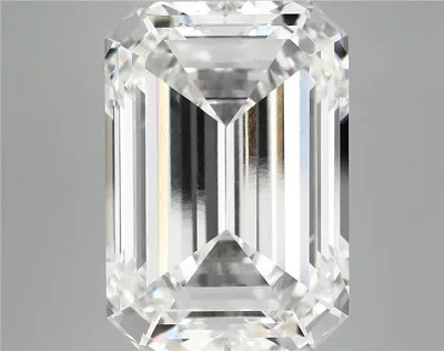 15.12ct F VVS2 Rare Carat Ideal Cut Emerald Lab Grown Diamond