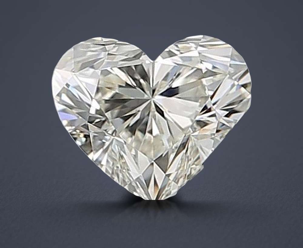 0.54ct K VVS2 Rare Carat Ideal Cut Heart Diamond