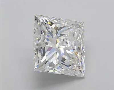 3.00ct E VS1 Rare Carat Ideal Cut Princess Lab Grown Diamond