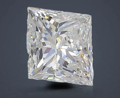 3.00ct E VS1 Rare Carat Ideal Cut Princess Lab Grown Diamond