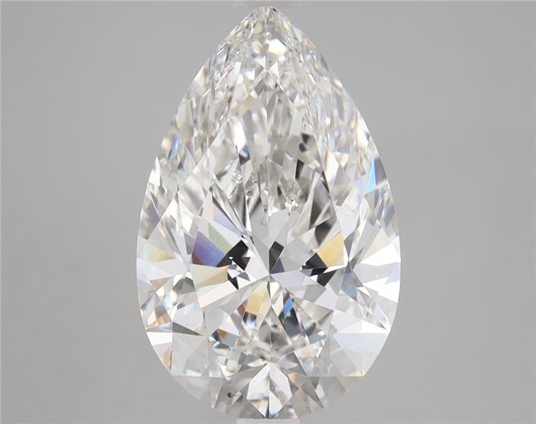 4.02ct H VS2 Rare Carat Ideal Cut Pear Lab Grown Diamond