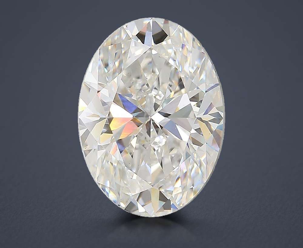 4.08ct E VS1 Rare Carat Ideal Cut Oval Lab Grown Diamond