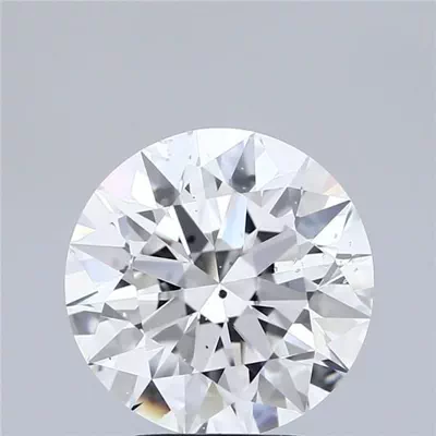3.70ct F SI2 Rare Carat Ideal Cut Round Diamond