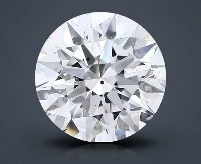 3.70ct F SI2 Rare Carat Ideal Cut Round Diamond