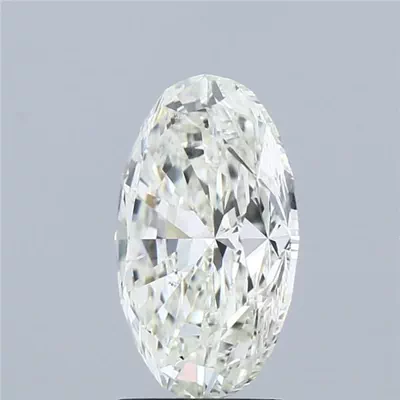 3.02ct K SI2 Rare Carat Ideal Cut Oval Diamond