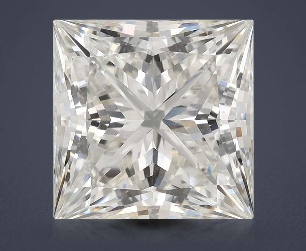 6.01ct H VS1 Rare Carat Ideal Cut Princess Lab Grown Diamond